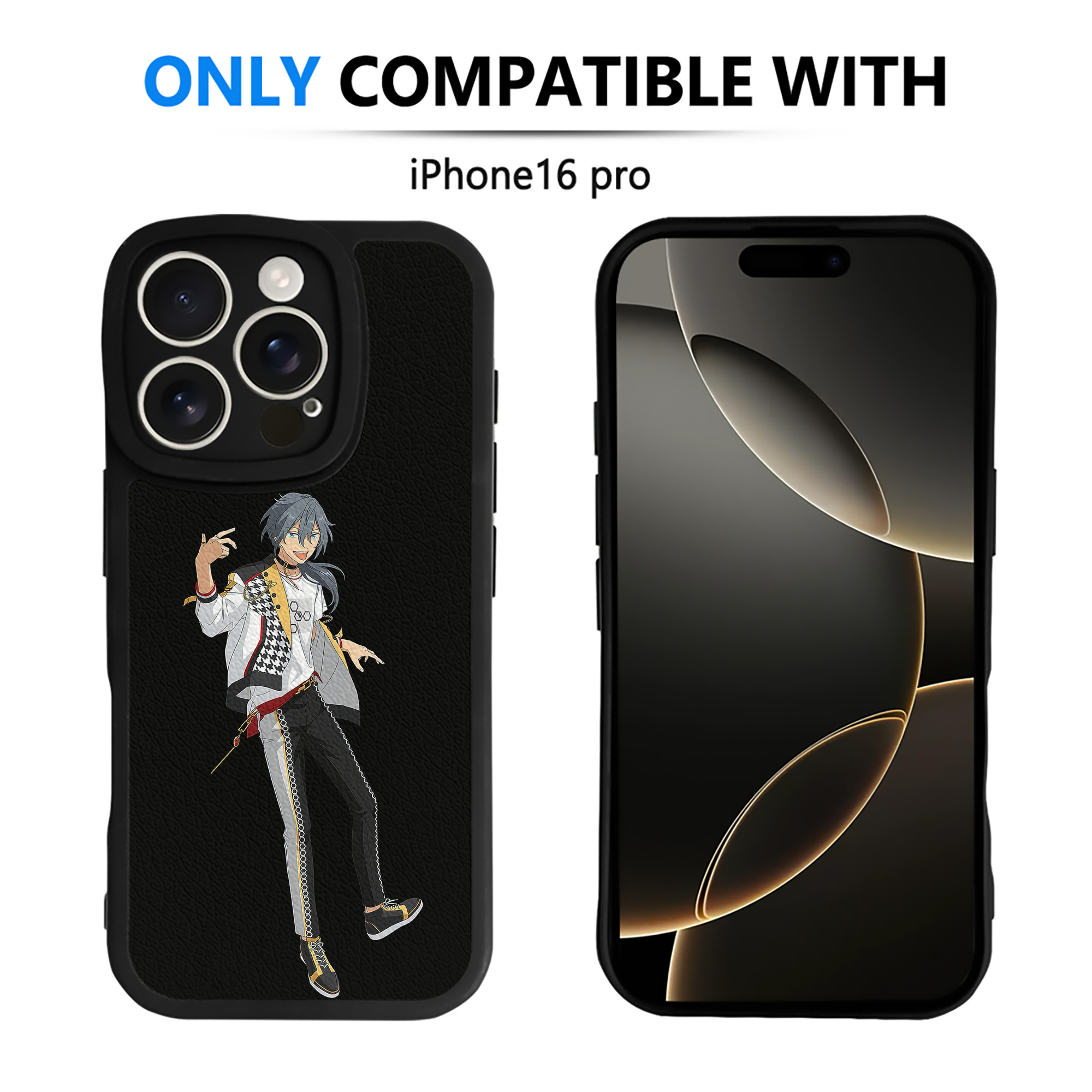 （画像用） あんさんぶるスターズ! Ensemble Stars 【iPhone 16シリーズ対応】シリコンスマホケース（レザー調） 材質：シリコン